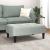 Taburet, gri deschis, 77x55x31 cm, catifea GartenMobel Dekor