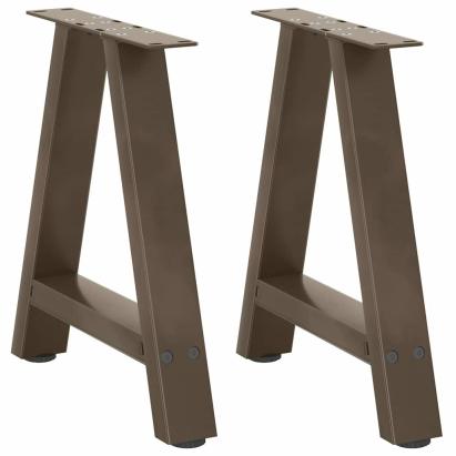 Picioare măsuță de cafea în formă de A 2 buc 38x(42-43) cm oțel GartenMobel Dekor