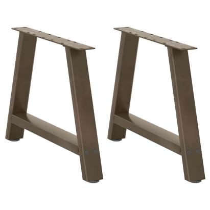 Picioare pentru masă cafea în formă A 2 buc 70x(42-43) cm oțel GartenMobel Dekor