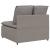 Modul central canapea modulară cu perne, gri taupe, 100 cm GartenMobel Dekor