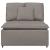 Modul central canapea modulară cu perne, gri taupe, 100 cm GartenMobel Dekor