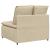 Modul central canapea modulară cu perne, crem, 100 cm GartenMobel Dekor