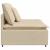Modul central canapea modulară cu perne, crem, 100 cm GartenMobel Dekor