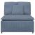 Modul central canapea modulară cu perne, albastru, 100 cm GartenMobel Dekor