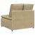 Modul central canapea modular cu perne verde deschis gri 100 cm GartenMobel Dekor