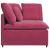 Modul modular de colț pentru canapea cu perne, roșu vin, 100 cm GartenMobel Dekor