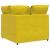 Modul modular de colț pentru canapea cu perne, galben, 100 cm GartenMobel Dekor