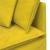Modul modular de colț pentru canapea cu perne, galben, 100 cm GartenMobel Dekor