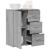 Dulap, gri sonoma, 60x31x70 cm, lemn prelucrat GartenMobel Dekor