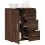 Dulap, stejar maro, 60x31x70 cm, lemn prelucrat GartenMobel Dekor