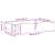 Sertare de pat, 2 buc., 80x55x16 cm, alb, lemn masiv de pin GartenMobel Dekor