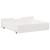 Sertare de pat, 2 buc., 75x55x16 cm, alb, lemn masiv de pin GartenMobel Dekor