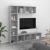 Set dulap TV/cărți, 3 piese, sonoma gri, 180x30x180 cm GartenMobel Dekor