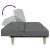 Canapea extensibilă cu taburet, 2 locuri, gri închis, textil GartenMobel Dekor