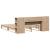 Pat cu bibliotecă fără saltea, 180x200 cm, lemn masiv GartenMobel Dekor