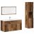 Set mobilier de baie, 3 piese, lemn vechi, lemn prelucrat GartenMobel Dekor