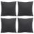 Perne de canapea, 4 buc., negru, 50x50 cm, textil GartenMobel Dekor