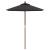Umbrelă de soare de grădină stâlp din lemn, negru, 196x231 cm GartenMobel Dekor