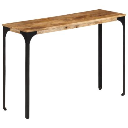 Masă Consolă Maro 110x35x76 cm Lemn de Mango și Fier GartenMobel Dekor