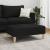 Taburet, negru, 77x55x31 cm, material textil GartenMobel Dekor
