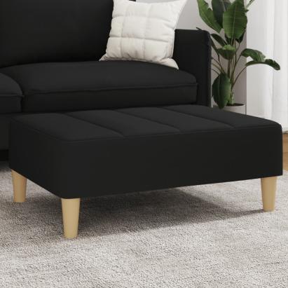 Taburet, negru, 77x55x31 cm, material textil GartenMobel Dekor