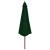 Umbrelă de soare de exterior, stâlp din lemn, verde, 350 cm GartenMobel Dekor
