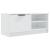 Comodă TV,2 buc., alb extralucios,80x35x36,5 cm, lemn prelucrat GartenMobel Dekor