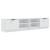 Comodă TV,2 buc., alb extralucios,80x35x36,5 cm, lemn prelucrat GartenMobel Dekor