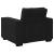 Set de canapele cu perne, 3 piese, negru, catifea GartenMobel Dekor