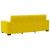 Set de canapele cu perne, 3 piese, galben, catifea GartenMobel Dekor