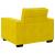 Set de canapele cu perne, 3 piese, galben, catifea GartenMobel Dekor