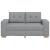 Canapea lovesea gri deschis 120 cm stofa GartenMobel Dekor