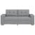 Canapea lovesea gri deschis 140 cm stofa GartenMobel Dekor