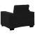 Canapea scaun negru 59 cm catifea GartenMobel Dekor
