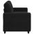 Canapea loveseat neagră 120 cm catifea GartenMobel Dekor