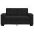 Canapea loveseat neagră 120 cm catifea GartenMobel Dekor