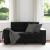 Canapea loveseat neagră 120 cm catifea GartenMobel Dekor