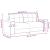 Canapea loveseat gri deschis 140 cm catifea GartenMobel Dekor
