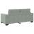 Canapea loveseat gri deschis 140 cm catifea GartenMobel Dekor
