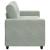 Canapea loveseat gri deschis 140 cm catifea GartenMobel Dekor