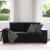Canapea loveseat neagră 140 cm catifea GartenMobel Dekor
