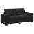 Canapea loveseat neagră 140 cm catifea GartenMobel Dekor