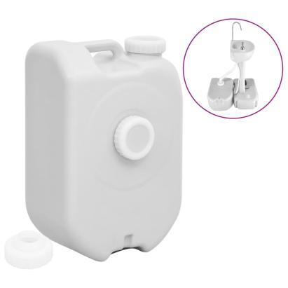 Rezervor de apă portabil cu adaptor, gri, 24 L GartenMobel Dekor