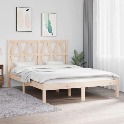 Cadru de pat, 140x190 cm, lemn masiv de pin GartenMobel Dekor