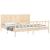 Cadru de pat fără saltea, 200x200 cm, lemn masiv pin GartenMobel Dekor