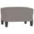 Canapea cu 3 locuri și taburet, taupe, 180 cm, material textil GartenMobel Dekor
