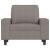 Fotoliu canapea cu taburet, taupe, 60 cm, material textil GartenMobel Dekor