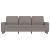 Canapea cu 3 locuri și taburet, taupe, 180 cm, material textil GartenMobel Dekor