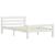 Cadru de pat, alb, 100x200 cm, lemn masiv de pin GartenMobel Dekor