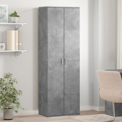 Dulap înalt, gri beton, 60x35x180 cm, lemn prelucrat GartenMobel Dekor